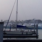 View across Port Aransas Marina