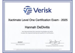 Xactimate Level One Certification